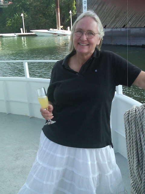 Picture of Holly on a riverboat on the Sacramento River