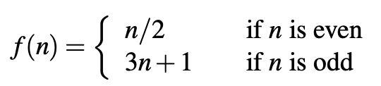 Collatz function